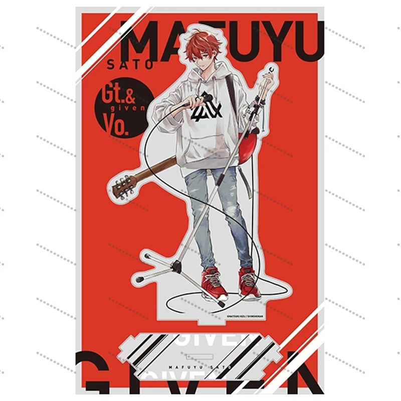 Фото Акриловая фигурка-подставка Mafuyu Satō (аниме, BL) для декора стола, с брелоками в подарок (манхва) №2