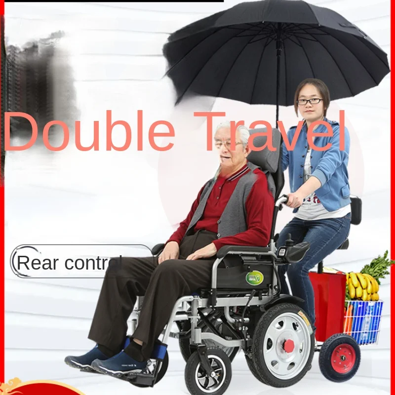

Cheap Price Lightweight Durable Aluminium Alloy Shock Absorption Foldable Car Trunk Manual Wheelchair For Elderly