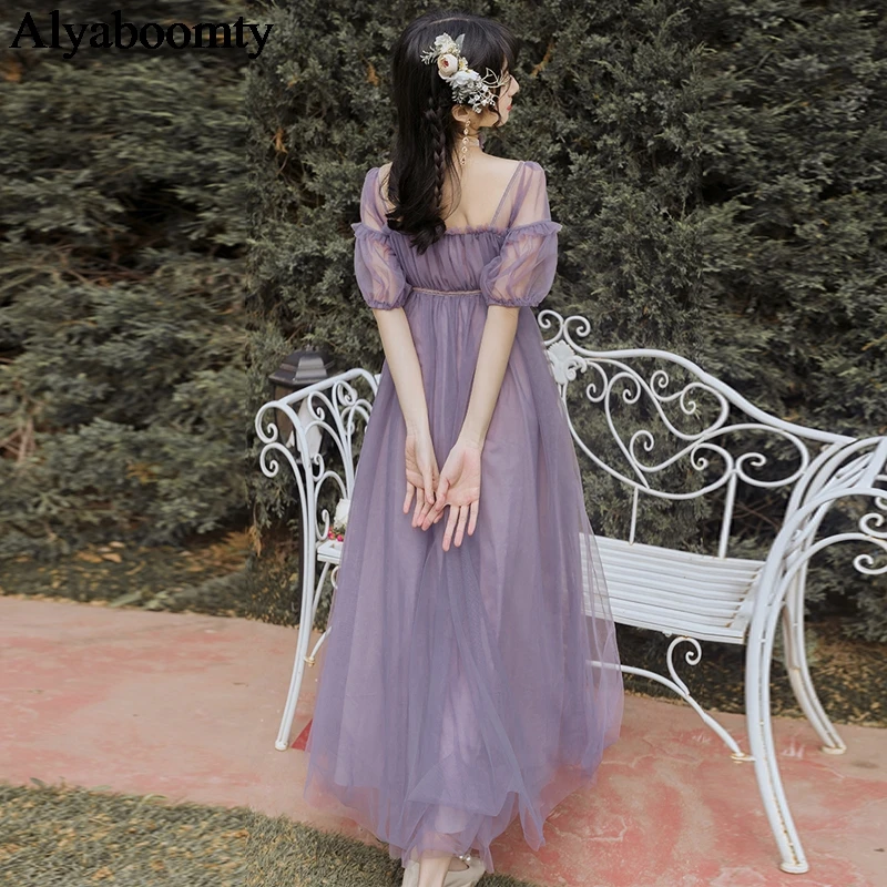 Летнее женское длинное романтичное платье макси с вырезом-лодочкой высокой