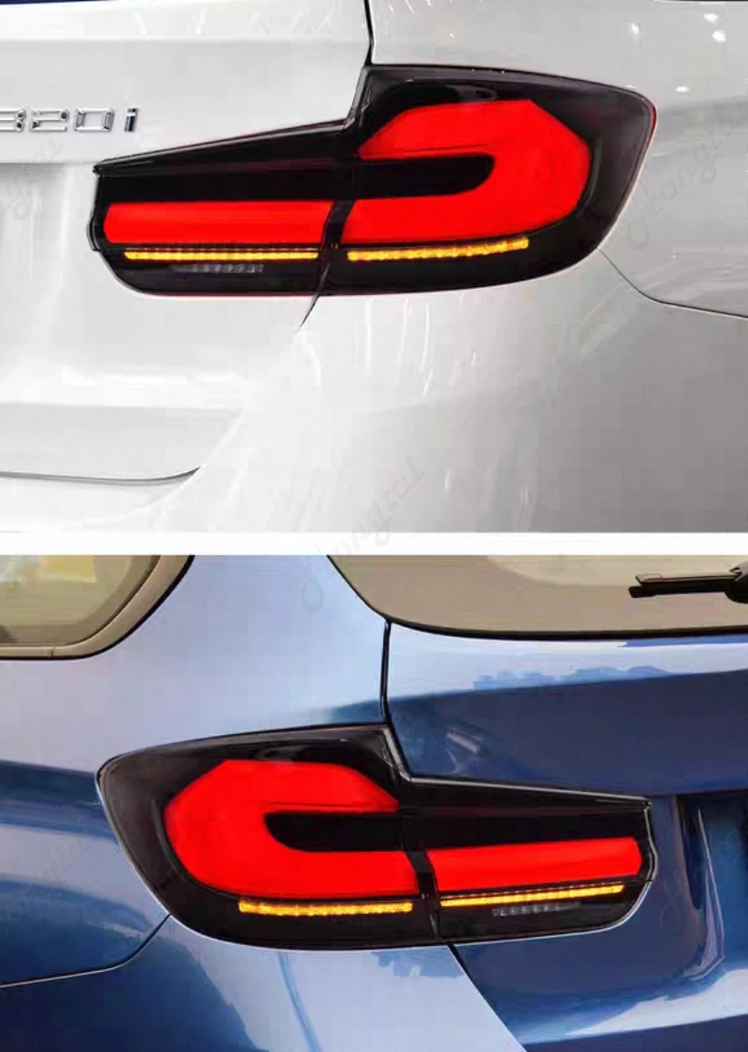 Фото Пара задних фонарей для BMW 3 серии F31 Touring 2012-2018, задние фонари в сборе, модифицированный светодиодный указатель поворота, стоп-сигнал, фонарь заднего хода №4