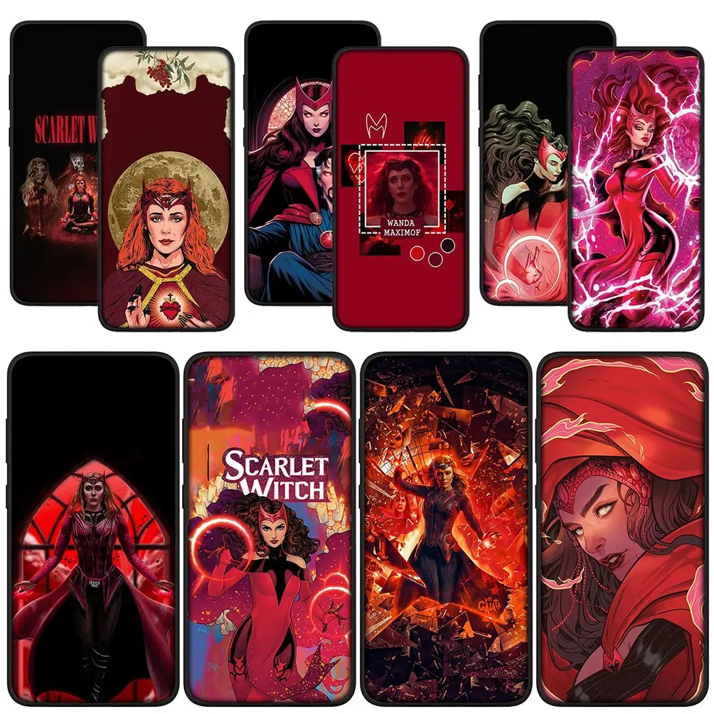 Scarlet Witch Marvel Comics Soft Cover Phone Casing for Xiaomi Redmi Note 13 8 7 12 Pro A3 13C 12C 14C 8A 7A 8T A3X 4G 5G Case