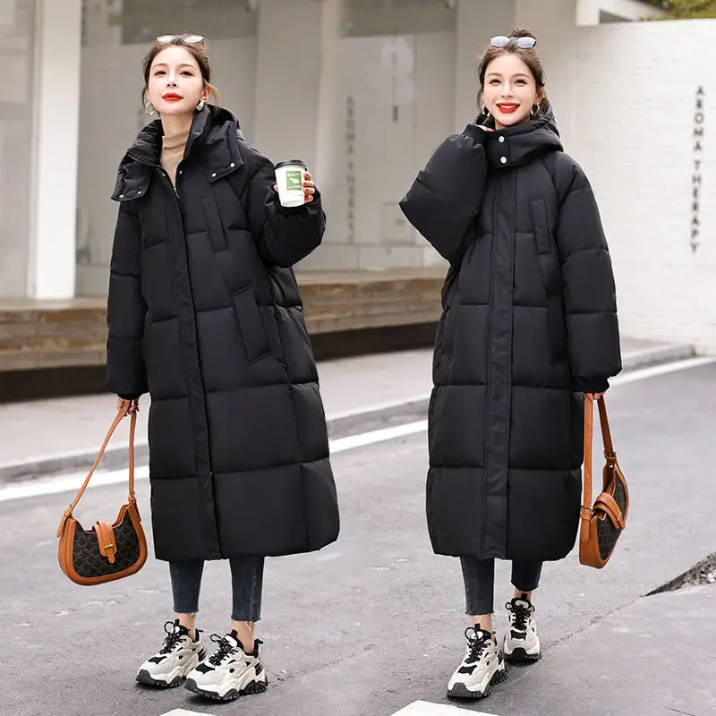 

Свободное хлебное пальто средней длины с хлопковой подкладкой, женское популярное зимнее пальто 2023, новинка