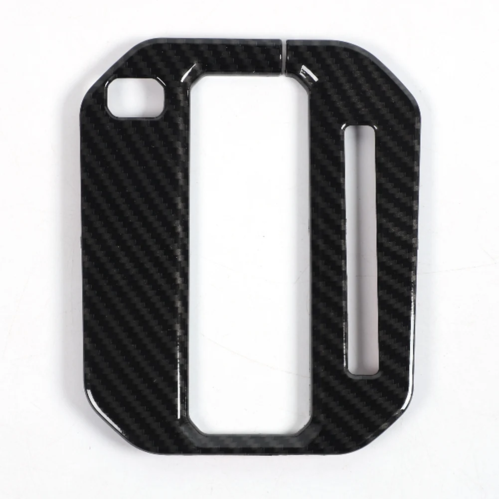 

Car Gear Shift Panel Decal Cover Frame Stickers for Suzuki Jimny 2019-2022 Interior Accessories, ABS Carbon Fiber RHD