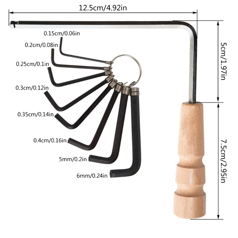 Набор ключей для гитарных ферменных стержней грифа гитары моста ферменного