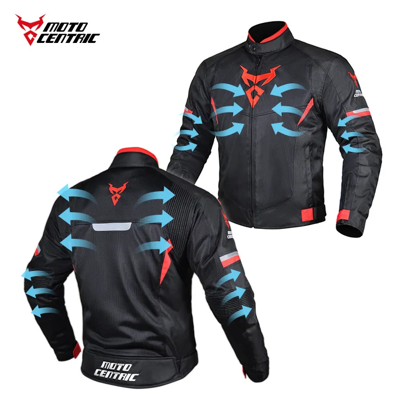 New Motorcycle Jacket Men Summer Breathable Lightweight Mesh Cycling Jersey Moto Jacket Protector Motocross Ride Equipment enlarge