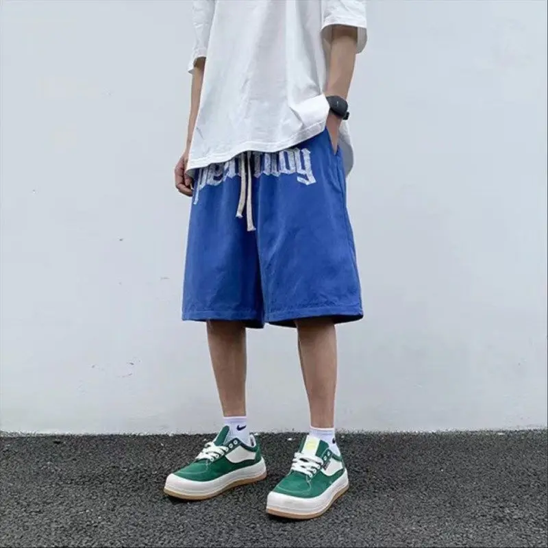 American style street basketball shorts men's summer alphabet print casual pants men cargo pants short femme