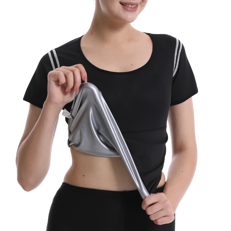 

Sweat Shirt for Women Waist Trainer Vest for Women Sauna Suit Sweat Shirt Tank Top Body Shaper Breathable T-Shirts