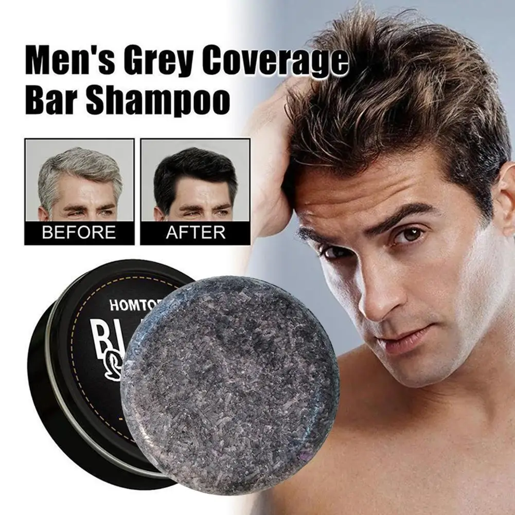 

Soap Gray Hair Coverage Shampoo Natural Handmade Soap Effective Anti Hair Loss Moisturizing Sooth Repair Hair Darkening Shampoo