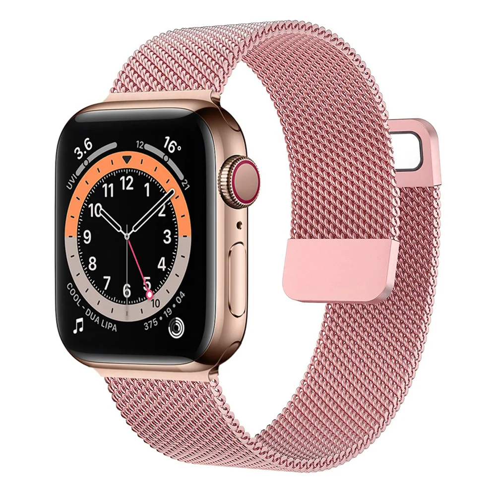 

Strap For Apple watch Band 44mm 40mm 45mm 38mm 42mm Magnetic Loop Metal smartwatch bracelet iWatch serie 3 4 6 se 7 41mm 38mm