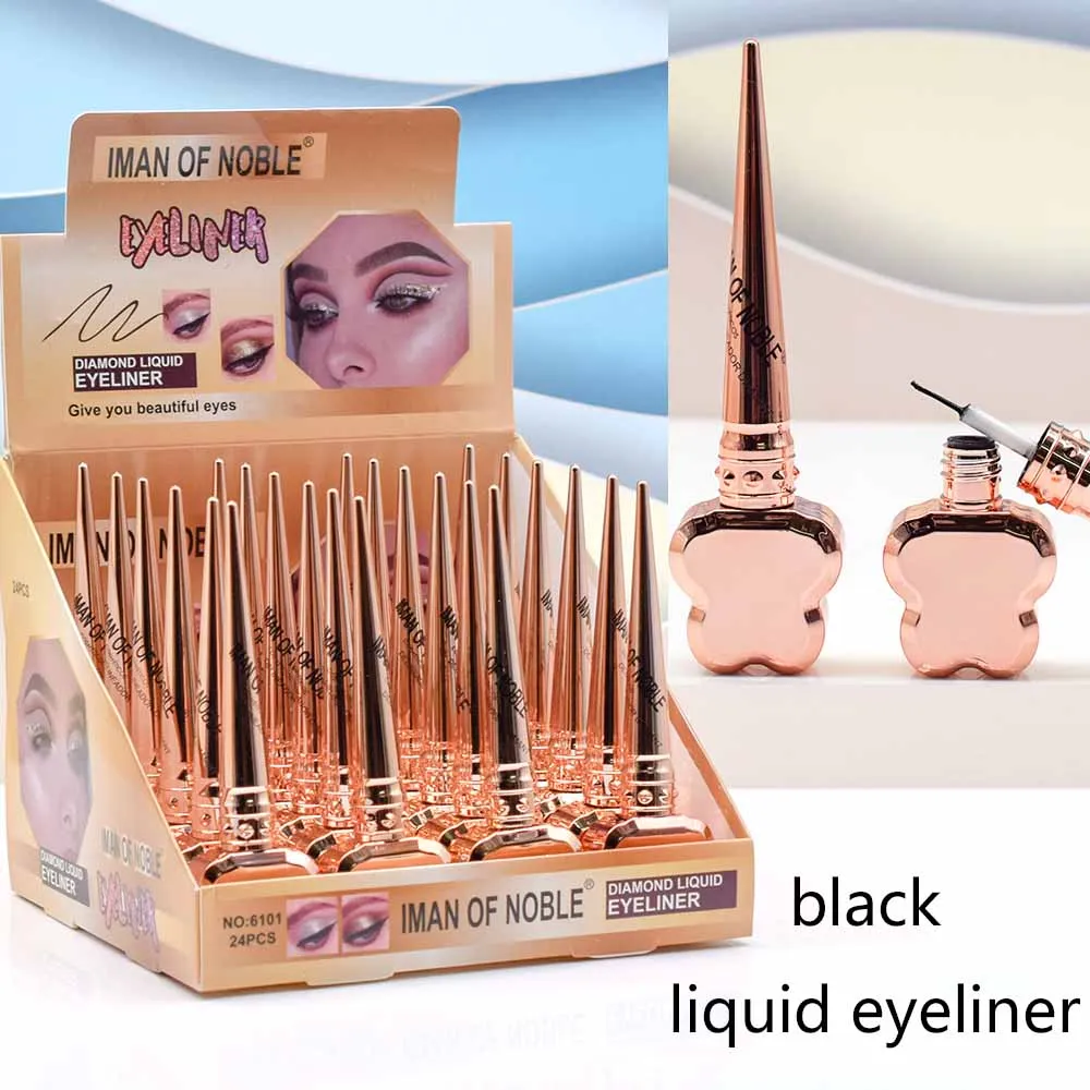 

24Pcs/lot Black Eyeliner Set High Pigmented Extra-Fine Waterproof Liquid Eyeliner For Precise Definition 24 Hours Work Great