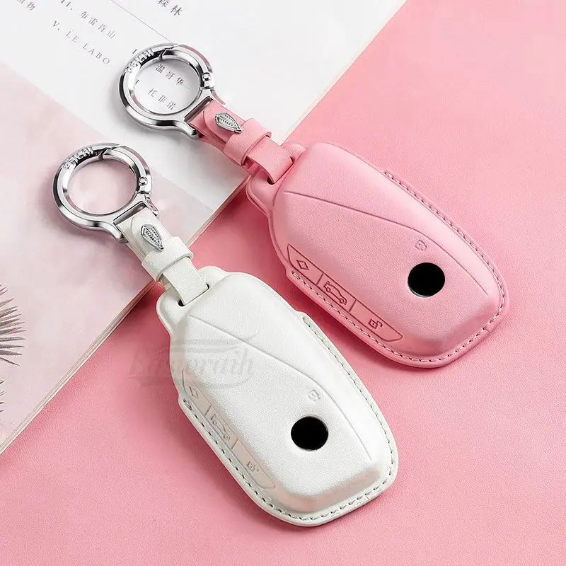 Автомобильный кожаный чехол для ключей BMW i7 X7 G07 LCI iX I20 X1 U11 7 Series G70 G09 XM U06 G81 M3 2023