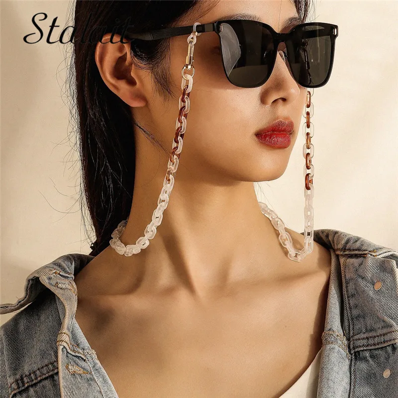 

Color Matching Acrylic Charms For Lanyard Mask Chain Colorful Pearl Soft Pottery Flower Transparent Resin Sunglass Chains Women