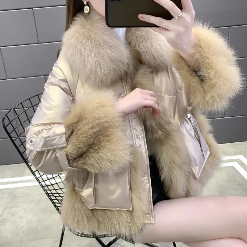 

Winter 2022 New Net Celebrity Imitation Fur Coat Women's Thickened Fashionable Female High Quality Beautiful Zipper Jacket