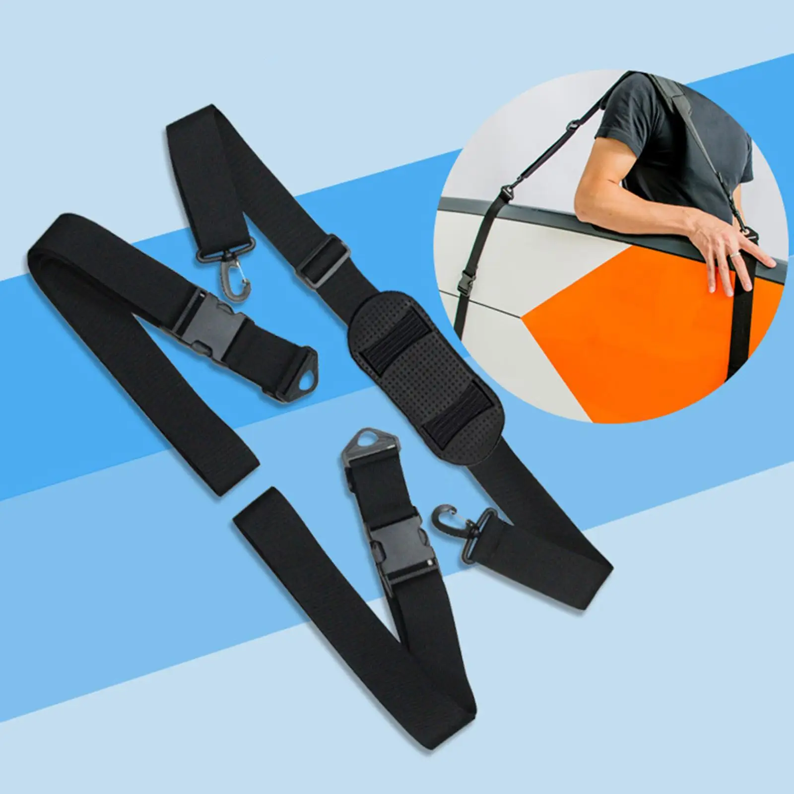 

Adjustable Surfboard Shoulder Carry Sling, Stand Up Kayak Paddleboard Carrying Strap, Board Longboard Shoulder Strap