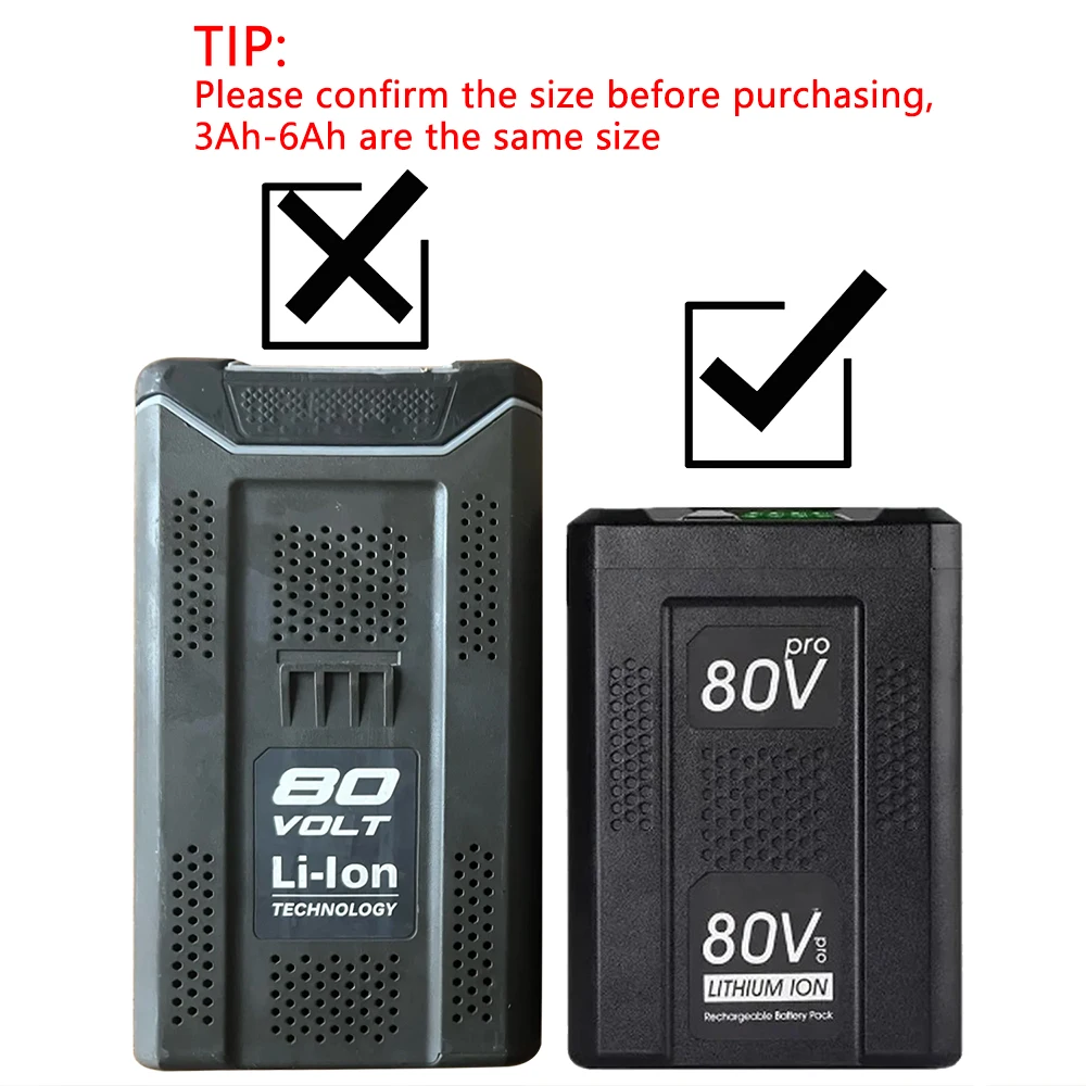 Сменная аккумуляторная батарея для Greenworks 80 В литий-ионная