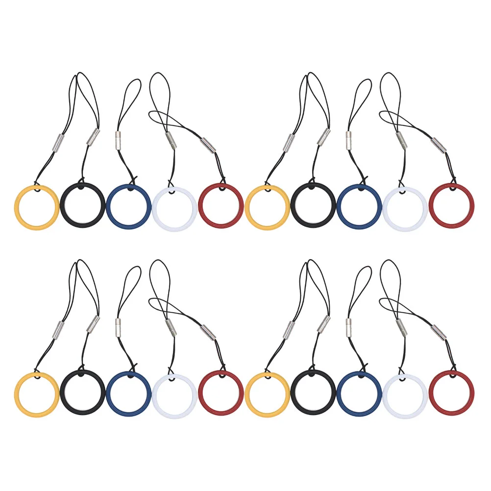 

Phone Lanyard Ring Holder Finger Strap Cell Alloy Grip Cellphone Hanging Loop Smartphone Lanyards Metal Accessories Ropes Anti