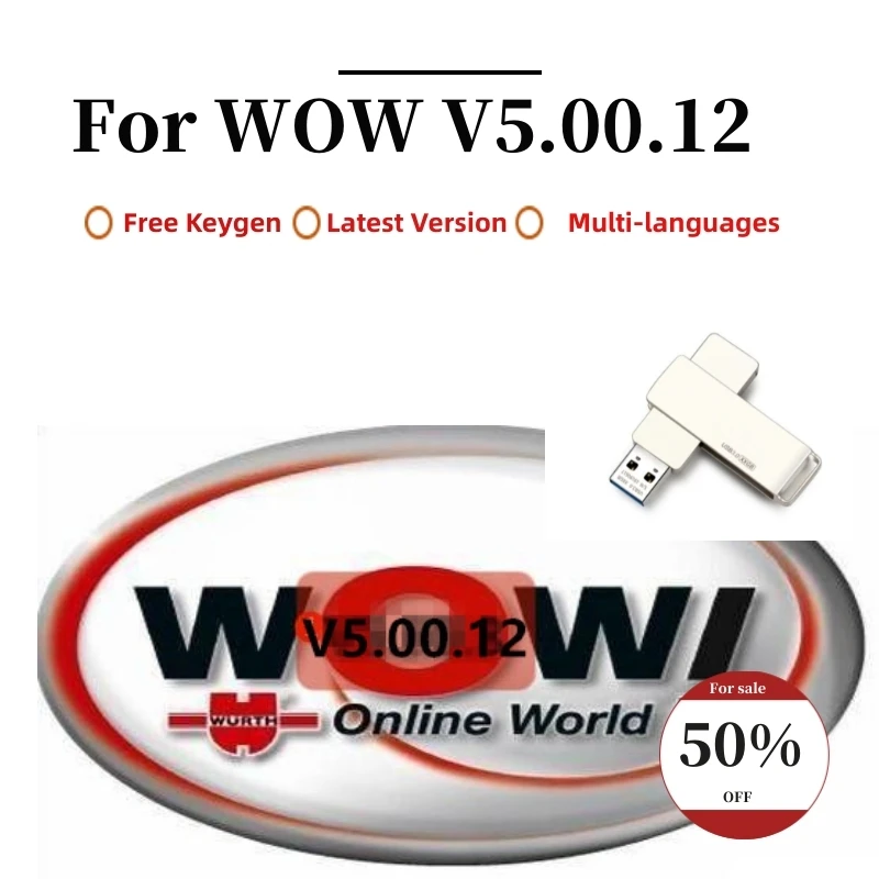 

2021 Hot Sale For WOW V5.00.12 R2 Multi-languages English French Free Keygen OBD2 CD For Vd Tcs Pro Del-phis Multi-dig