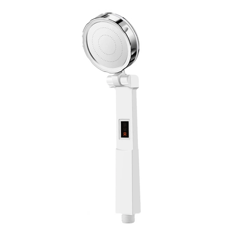 

Bathroom Shower Head Temperature Sensor Handheld Mineral Spa High Pressure Filter Shower Head Bathroom Accessories