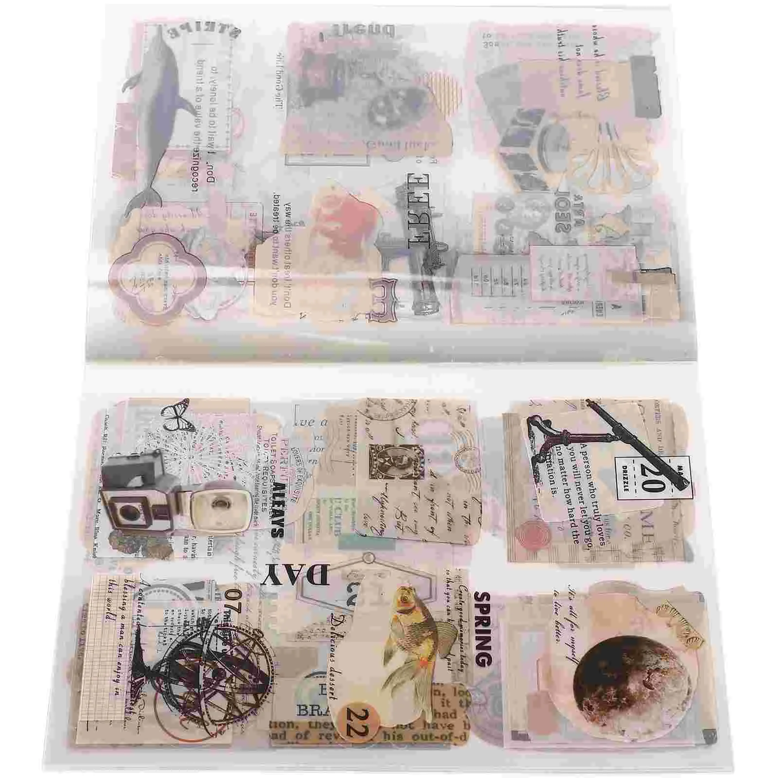 

Stickers Tape Sticker Scrapbook Journal Washi Supplies Scrapbooking Decorative Journaling Paper Vintage Decal Memo Aesthetic