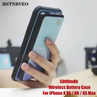 external wireless battery charger case for iphone xs max magnetic power bank battery case for iphone x xr battery charging cover