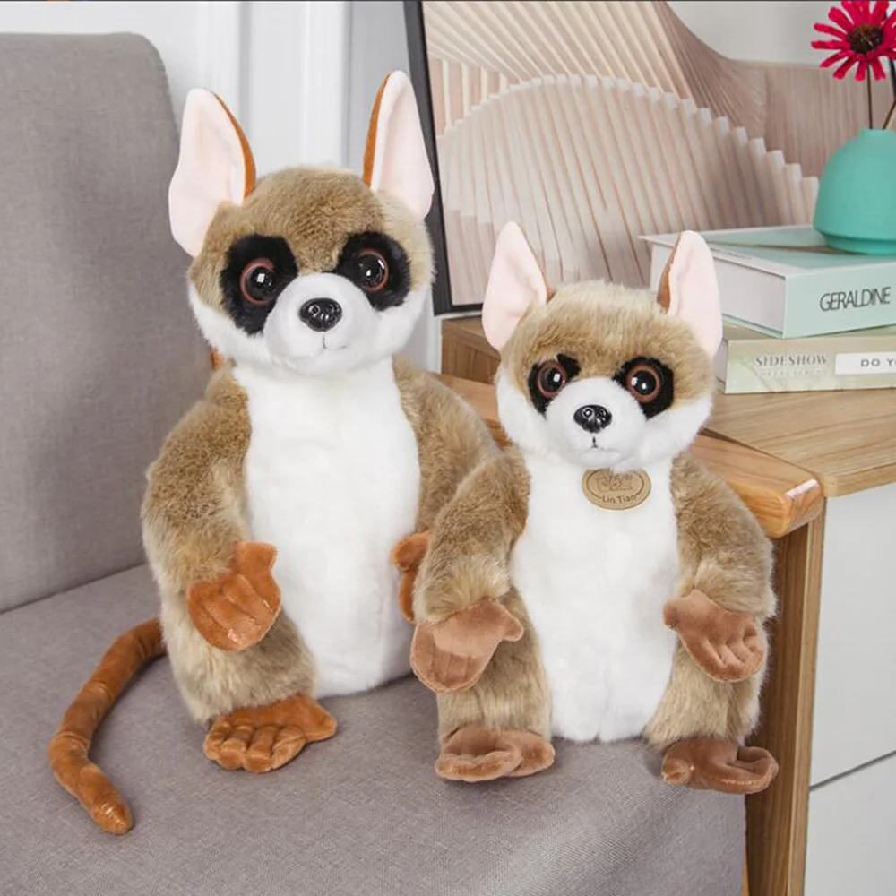 Мультяшная милая лемурная обезьяна мягкая детская плюшевая игрушка