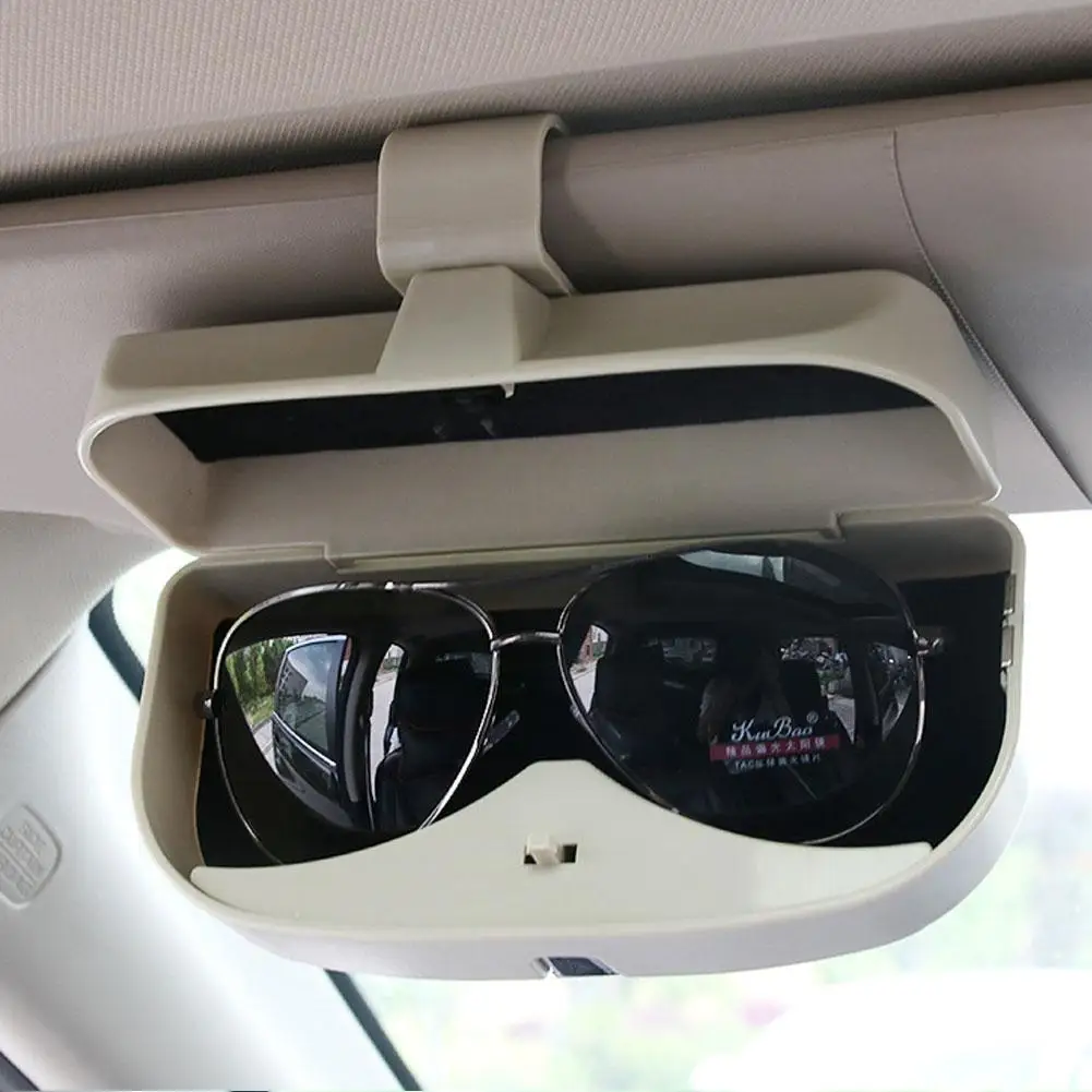 

Glasses Holder Multi-functional Magnetic Sun Visor Glasses Case Organizer Eyeglass Storage Box Holder Visor Sunshade Car Holder