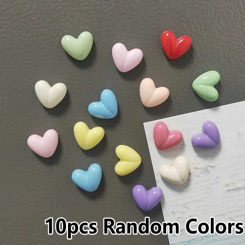 

Набор магнитов на холодильник сердечки 10 шт.