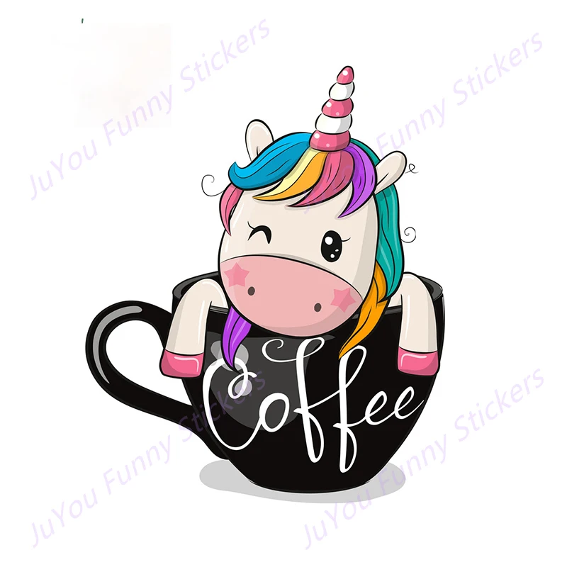 

JuYou Funny Stickers Exterior Accessories for Pony Car Stickers Refrigerator Cartoon Decal Waterproof Surfboard Car Protector