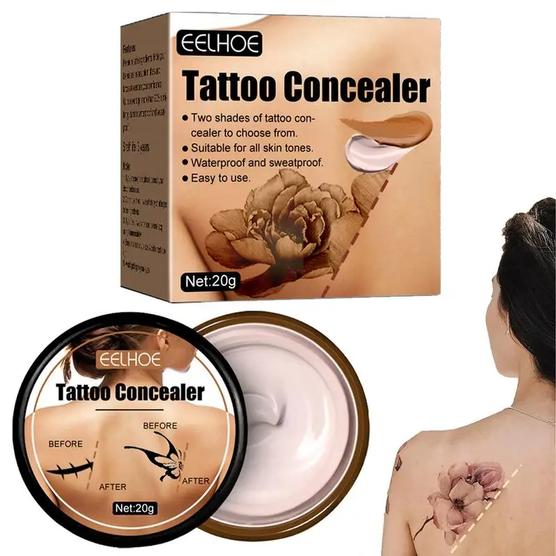 

Tattoo Cover-Up Makeup Waterproof Tattoo Concealer For Dark Spots Scars Tattoo Concealer Tattoo Cover Waterproof Spot Hide