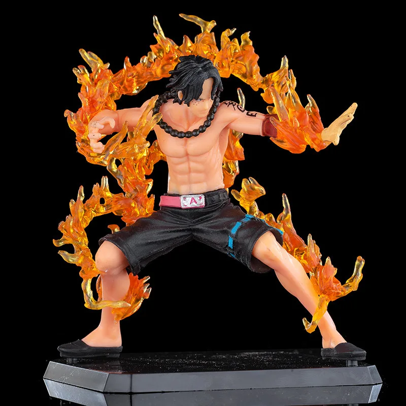 

Anime One Piece Portgas D Ace Mera Mera no Mi Battle Ver. PVC Action Figure Collection Model Kids Toys Doll Gifts 14cm
