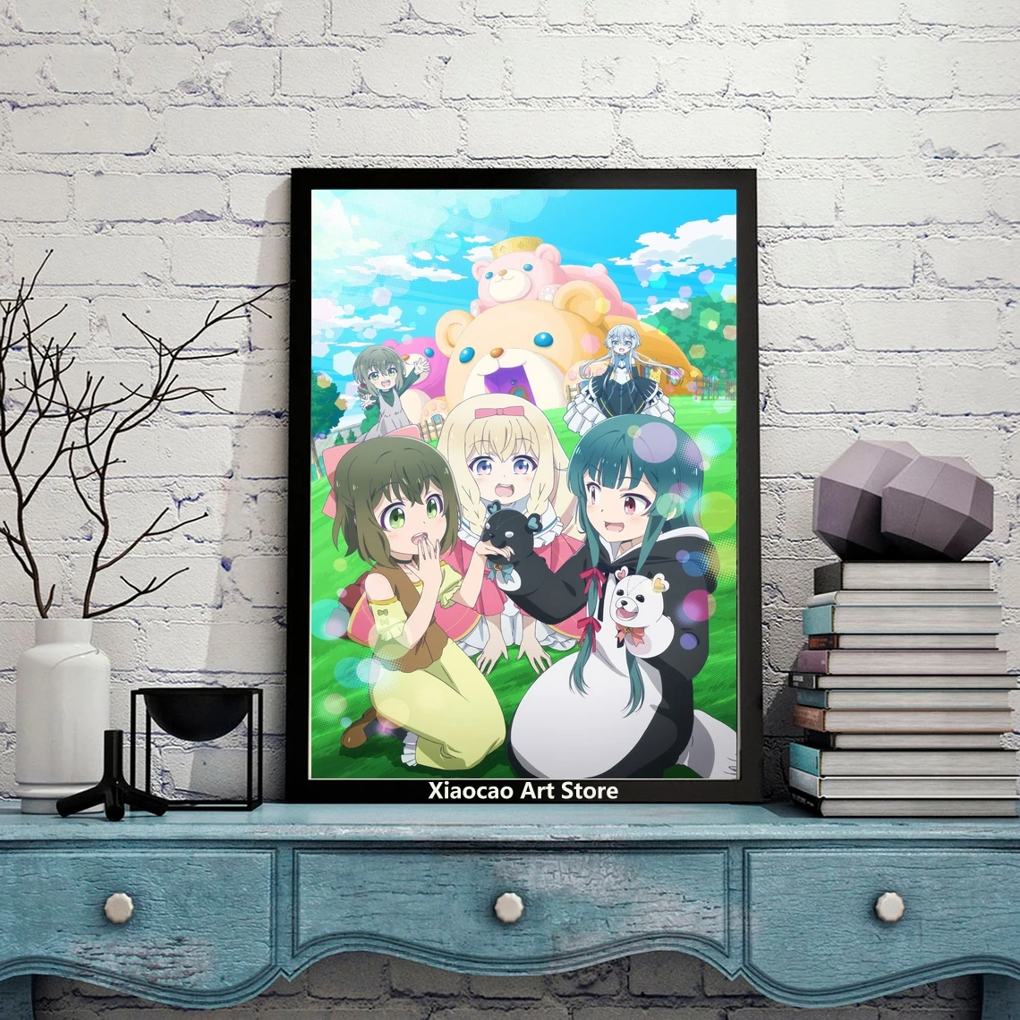 Yuna Kuma медведь японский классический фильм Холст плакат без рамки - купить по