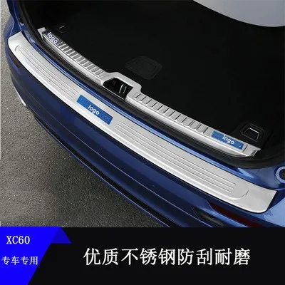 

Trim for Volvo XC60 2018-2020 Car styling High quality stainless steel Rear Bumper Protector Sill Trunk Rear guard Tread Plate