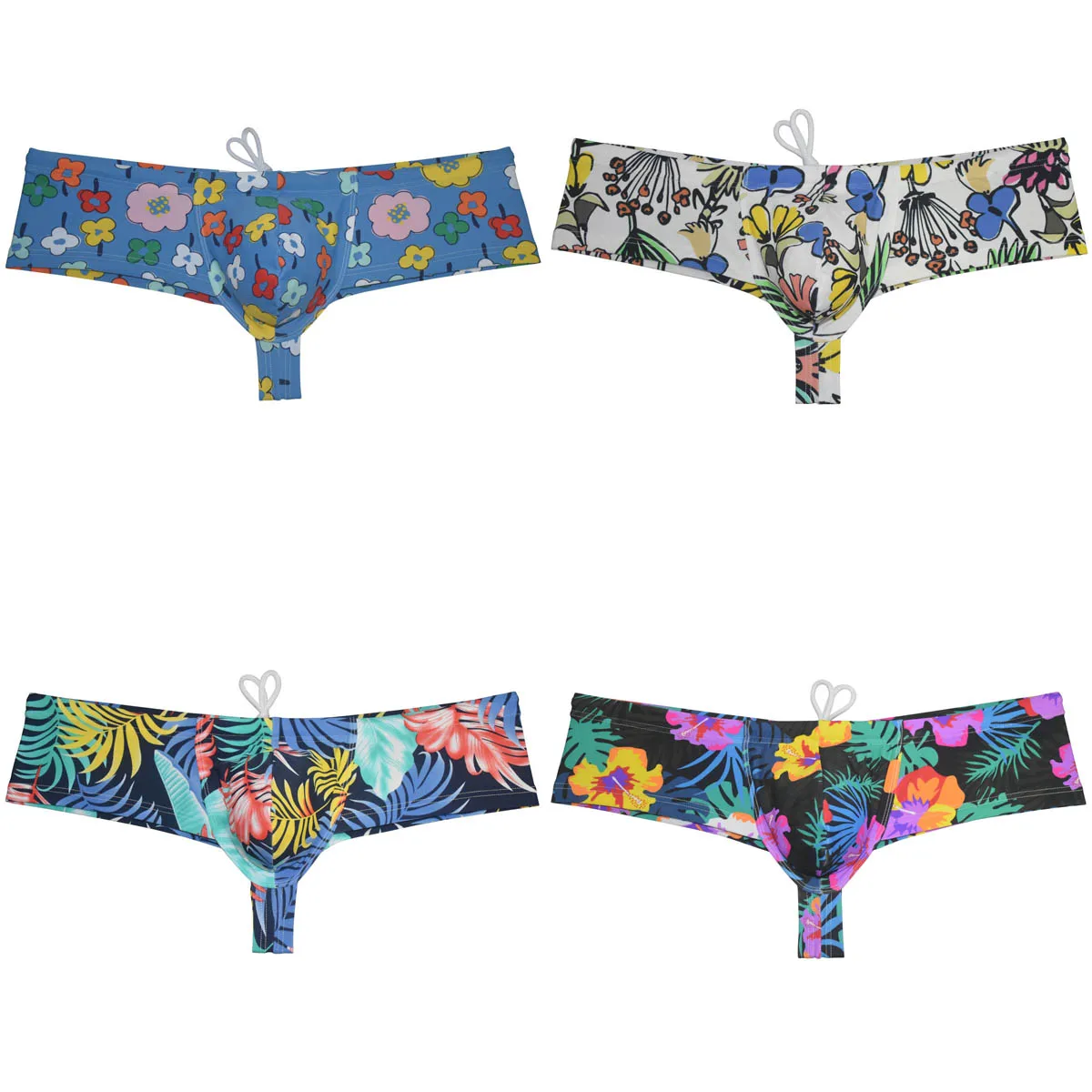 Мужские купальники с принтом на шнурке дерзкие стринги для плавания