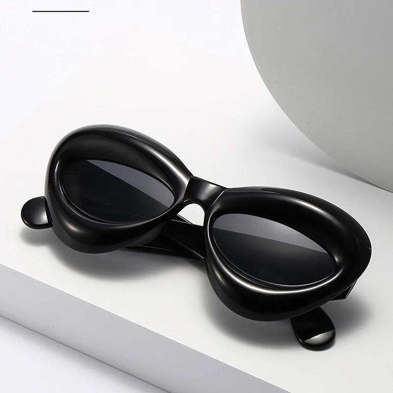 

Солнцезащитные очки Y2k для мужчин и женщин, роскошные брендовые уникальные очки конфетных цветов, с пикантными губами, с желтым и синим градиентом, в стиле панк, хип-хоп