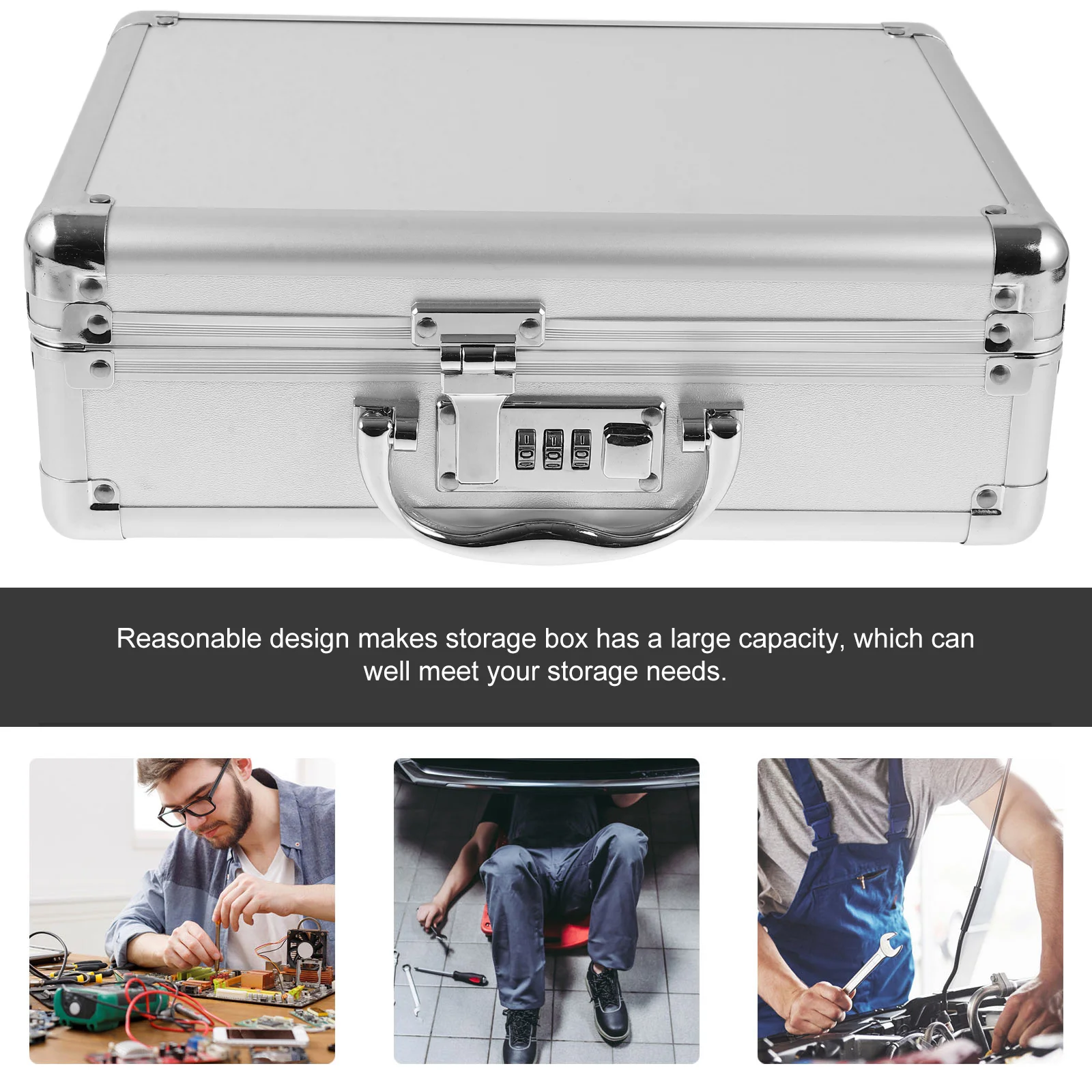 Аптечка первой помощи Необходимый контейнер для инструментов Сверхмощный ящик