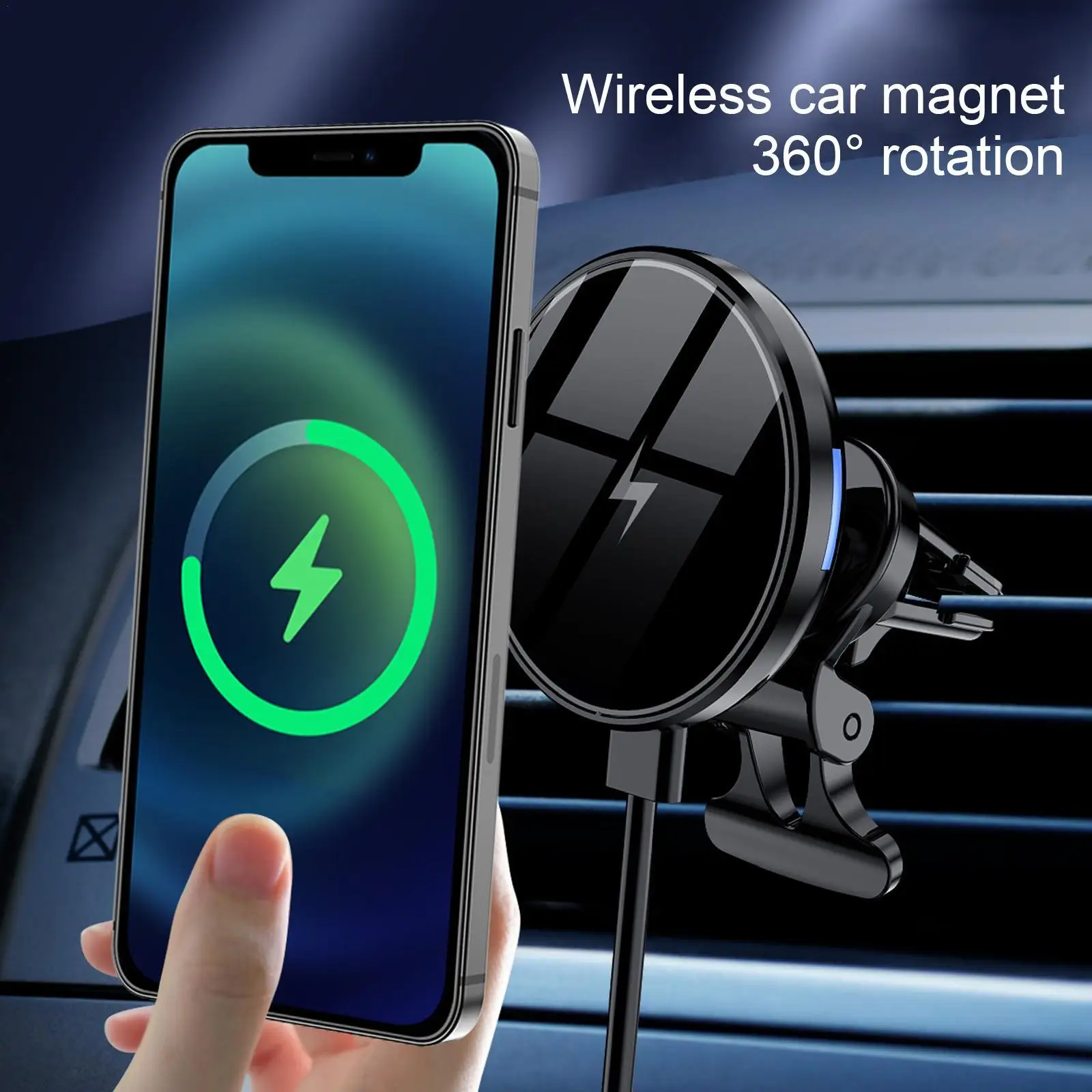 

15 Вт магнитное беспроводное автомобильное зарядное устройство, быстрая зарядка, держатель для телефона, подставка, зарядные устройства для...