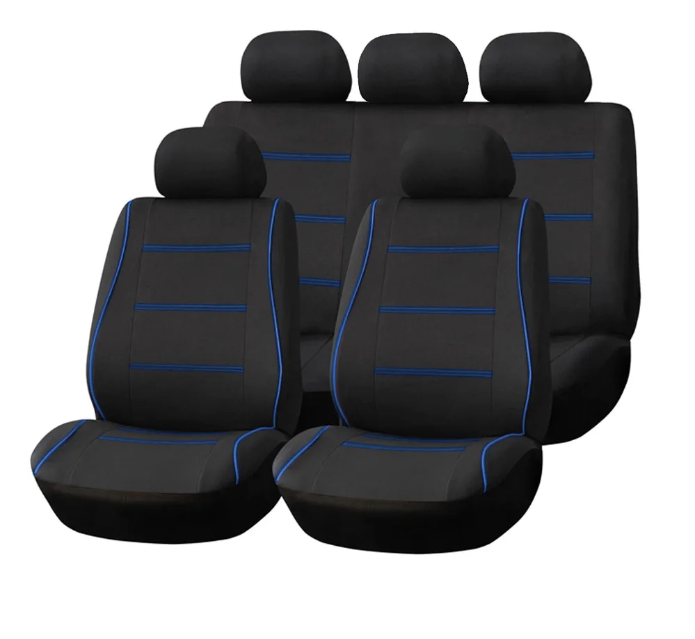 Фото Чехлы на сиденья автомобиля двухрядные обжимные вставки Стайлинг чехлы для Lada
