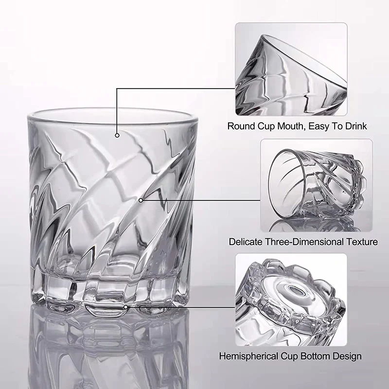 1 шт. вращающийся стакан для виски старомодный питья бурбон шотландский коктейли