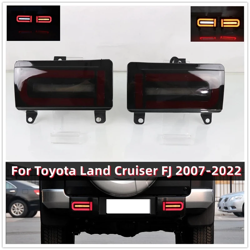 

LED Car Rear Bumper Reflector Light For-Toyota Land Cruiser FJ 2007-2022 Turn Signal Light Brake Fog Driving Lamp
