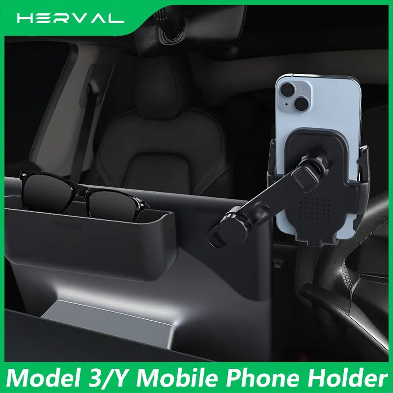 Per Tesla Model 3/Y Cellulari Per Auto Supporto Per Monitor Supporto Per Telefono Di Sicurezza Con Clip Fissa Accessori Tesla