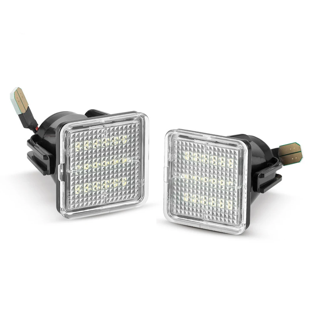

2pcs 6000K Super White Light LED License Plate Light 12-24V DC With Clear ABS Housing For Tacoma For Tundra