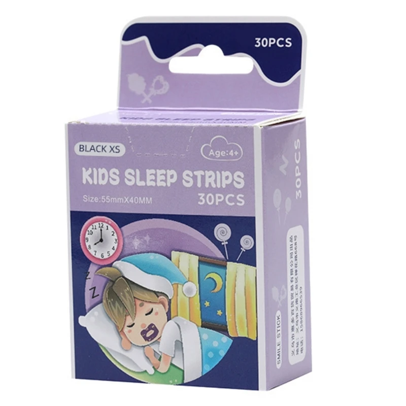 

30Pcs Sleep Strips Anti-Snoring Mouth Tape Toddler Sleep Sticker Sleeping Helper