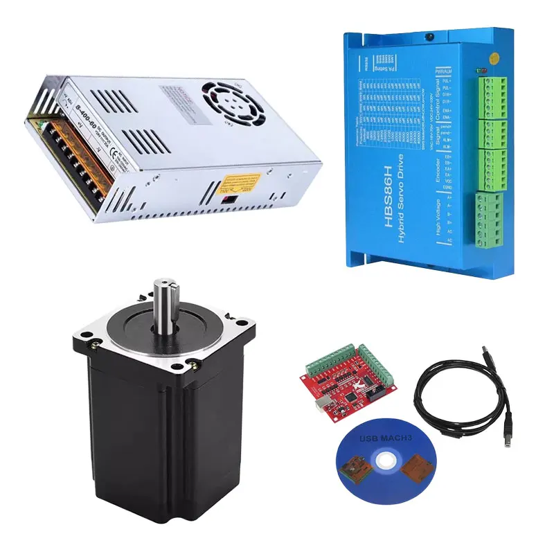 1/3/4 комплекта 4 5/8 5/12 Нм Nema34 двигатель с замкнутым контуром + драйвер HBS86H источник