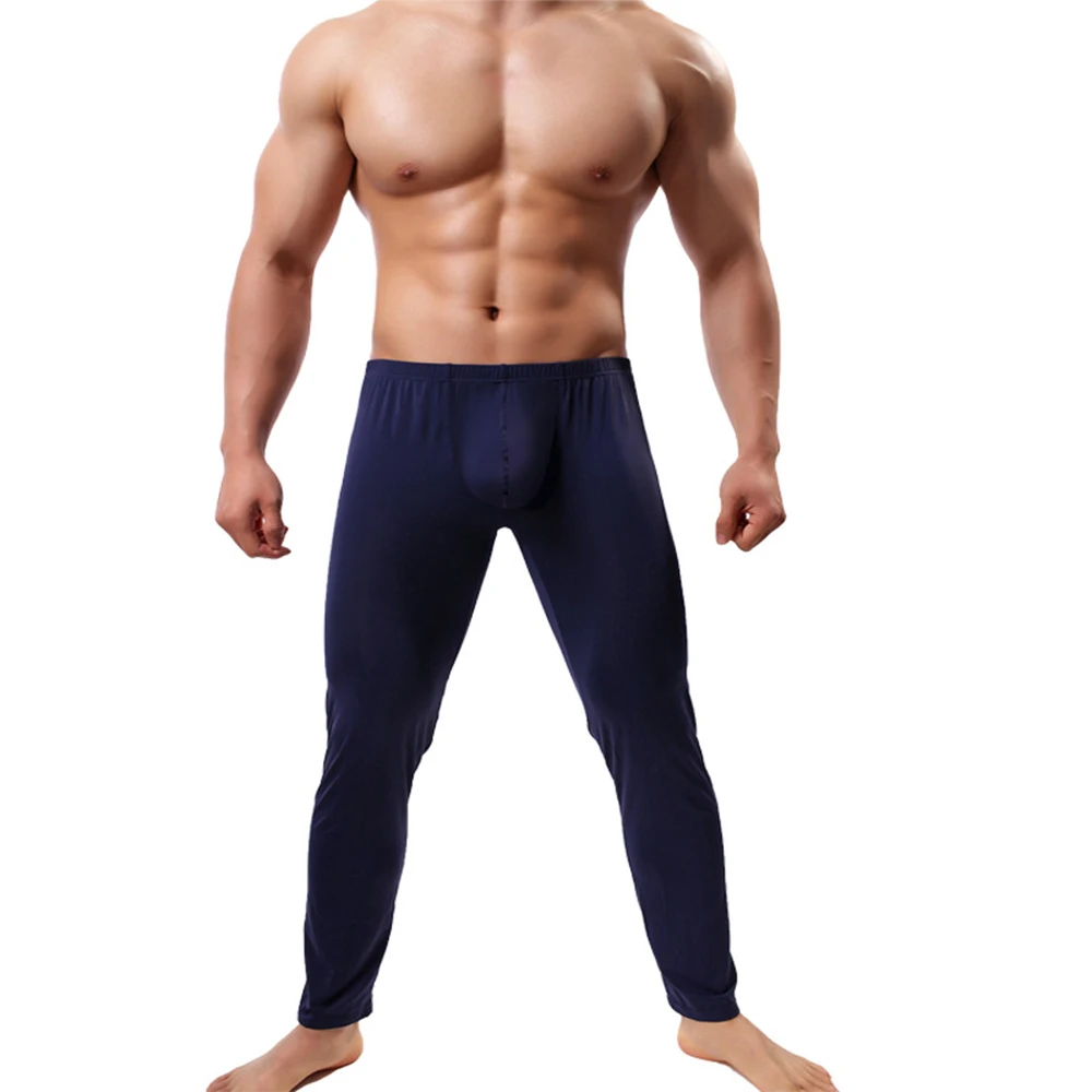 Men's Thin Ice Silk Leggings Underwear Running Compression Sport Suits Basketball Tights Clothes Gym Fitness Jogging Sportswear