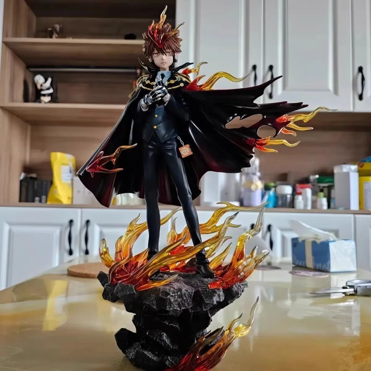 34 см новый Katekyo Hitman Reborn Sawada Tsunayoshi аниме фигурка периферийная модель статуя