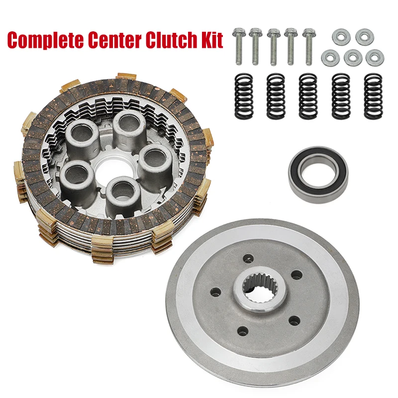 For Honda Sportrax 400EX TRX400EX 1999 2000 2001 2002 2003 2004 ATV Complete Center Clutch Kit With Spring Plate Bearing