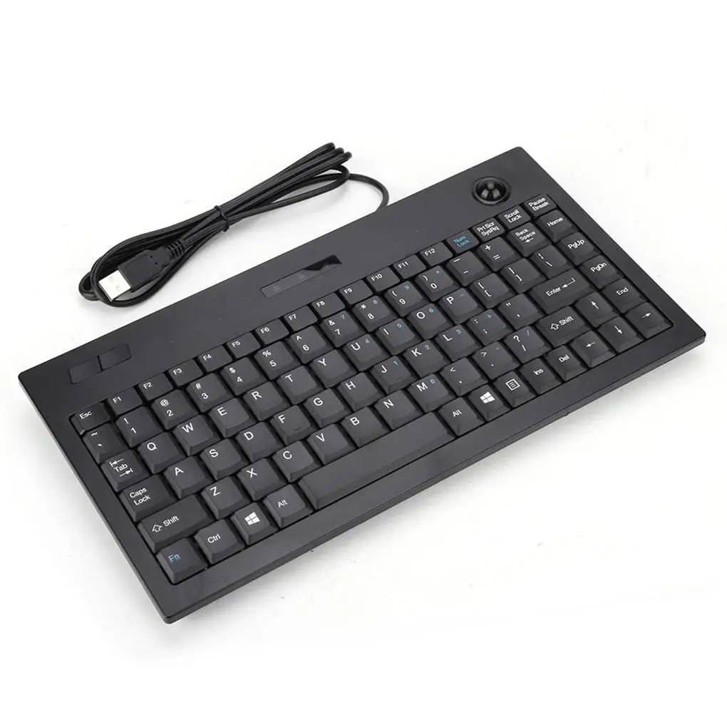 

Ultra-thin Mini Wired MC-9712 Keyboard USB Industrial Silent Business Keyboard Black