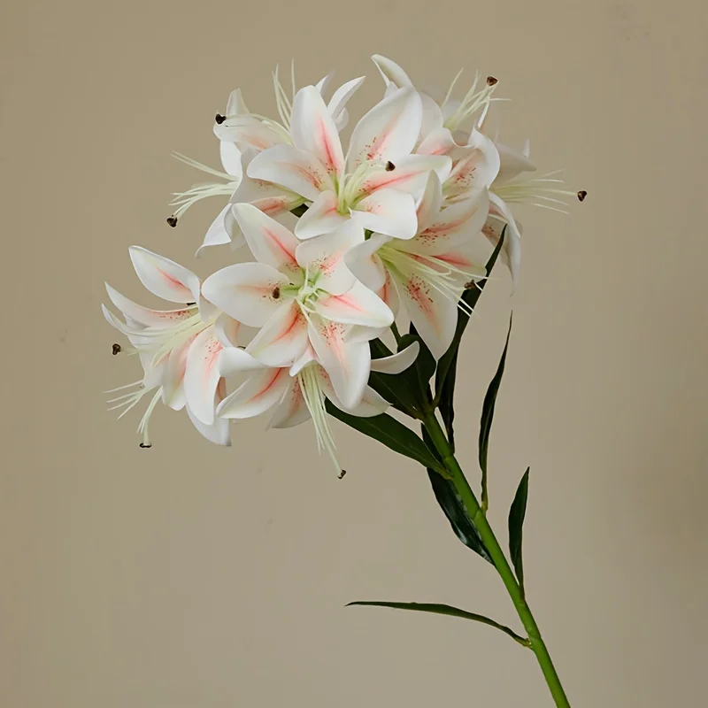 

Искусственные лилии из шелка, 10 бутонов
