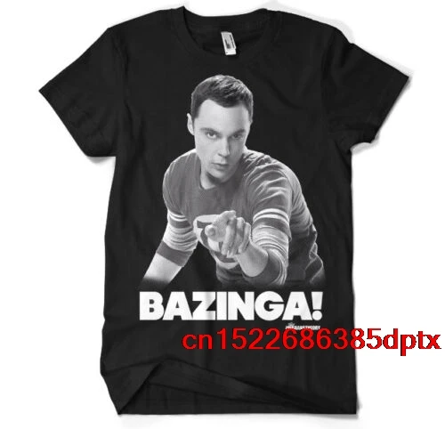 

Licensed The Big Bang Theory - Sheldon Says BAZINGA! 3XL, 4XL, 5XL Men's T-Shirt man's t-shirt tee