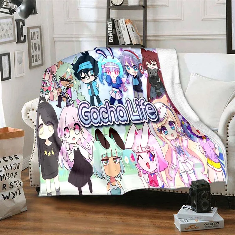 Одеяло для платья acha glife Фланелевое покрывало с 3D принтом в стиле аниме девочек